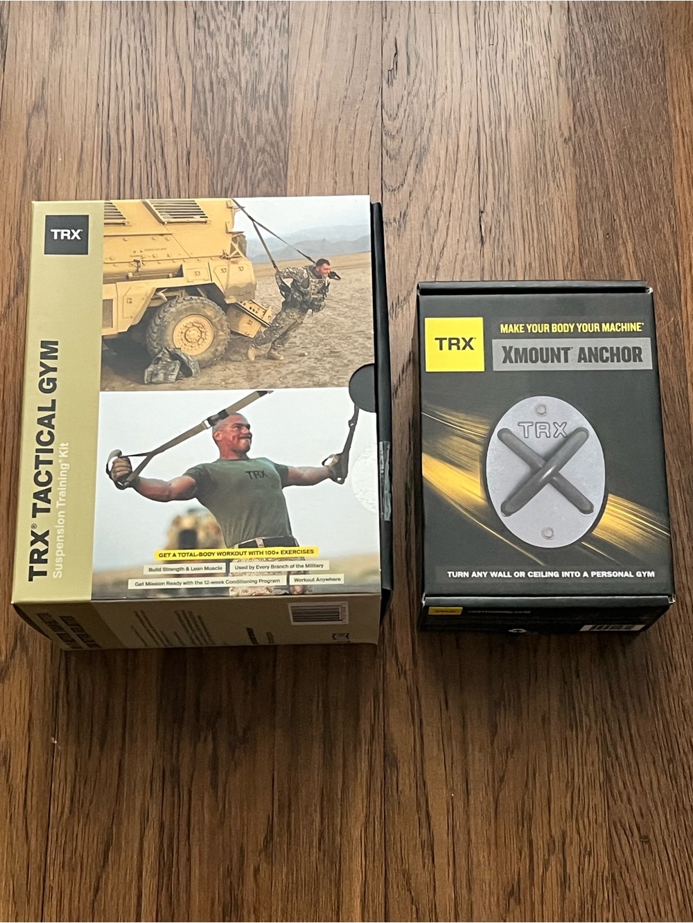 TRX tactical suspension bands with wall mount